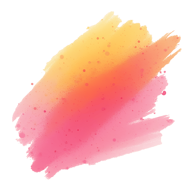 Free transparent PNG: Pink, Orange, and Yellow Strokes Dynamic Illustration with Transparent Background