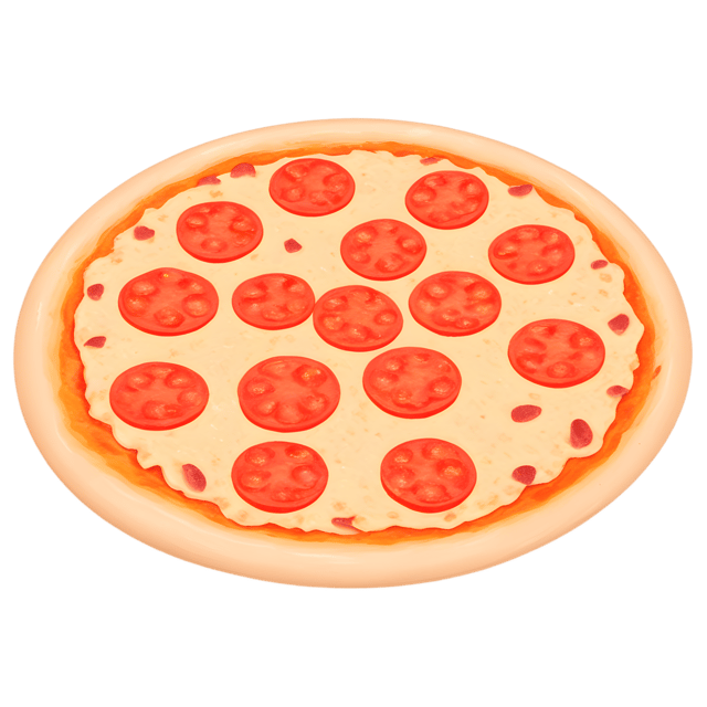 Free transparent PNG: Pepperoni Pizza PNG with Transparent Background for Digital Design