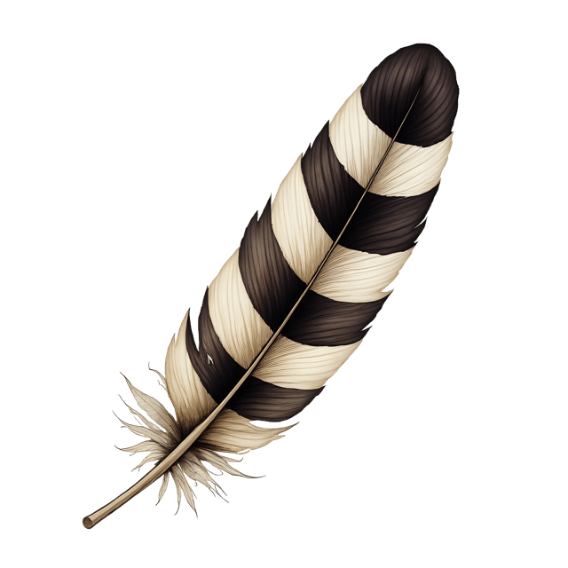 Free transparent PNG: Striped Bird Feather  Nature Clipart, free transparent png download