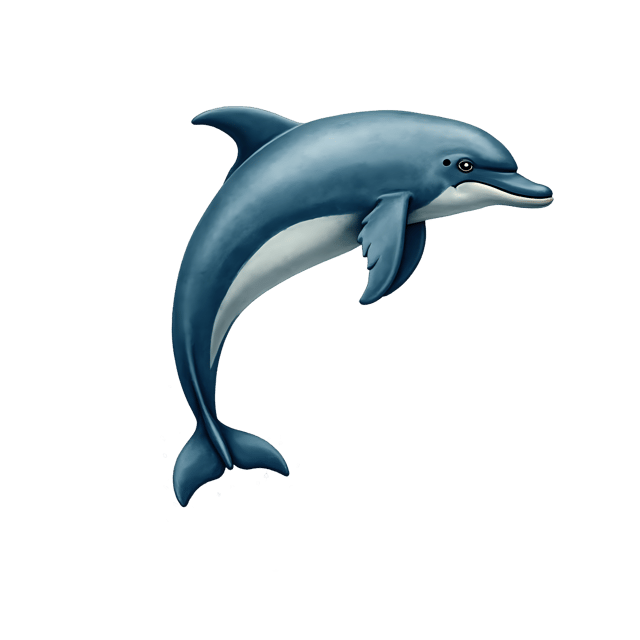 Free transparent PNG: Playful Woolen Dolphin PNG Transparent Background
