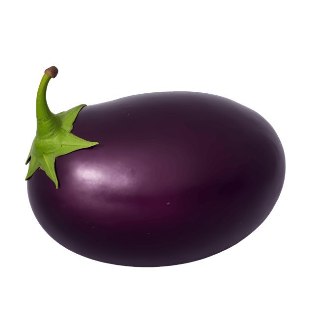 Free transparent PNG: Oval Eggplant Illustration with Rich Black Color for Kitchen and Garden Themes