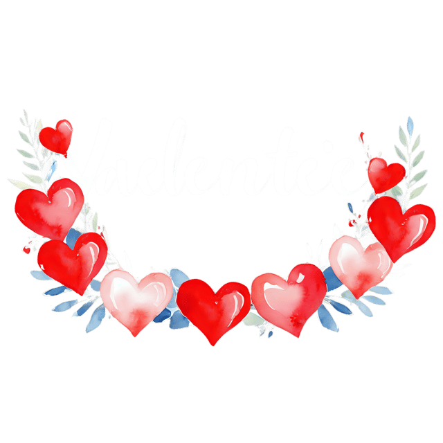 Free transparent PNG: Valentine's Day Watercolor Illustration - Transparent PNG for Romantic Designs
