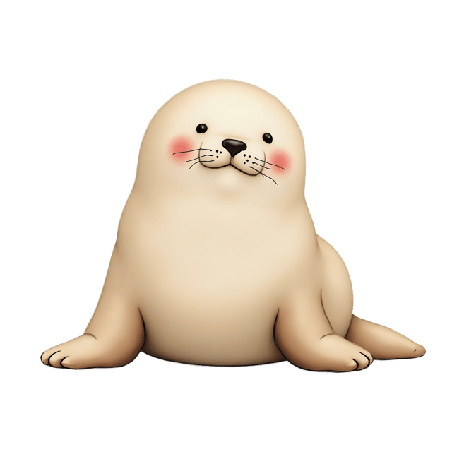 Free transparent PNG: Amigurumi Seal  Free Crocheted Animal PNG Download