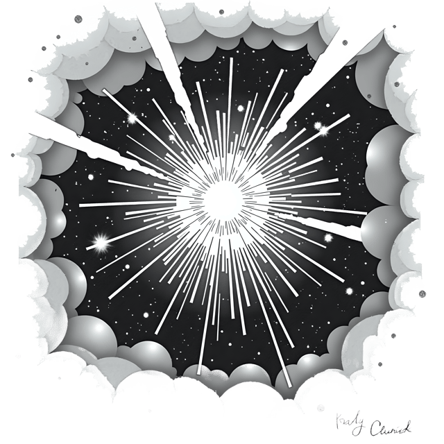 Free transparent PNG: Meteor Shower Burst Behind Nebula  Space Theme PNG, Free Download