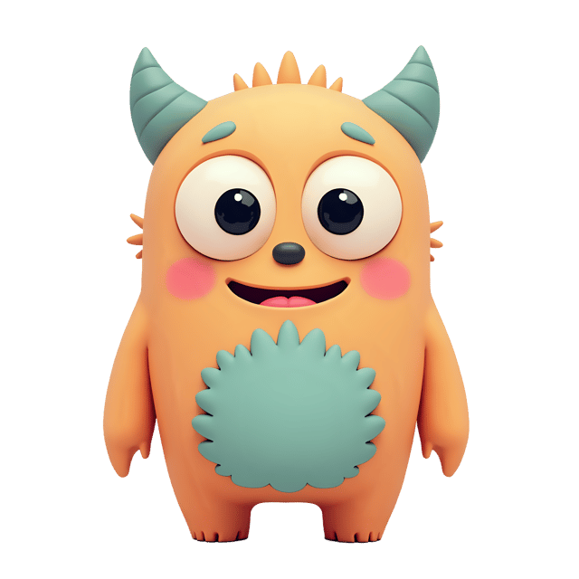 Free transparent PNG: Pastel Monster PNG with Transparent Background for Cute and Friendly Imagery