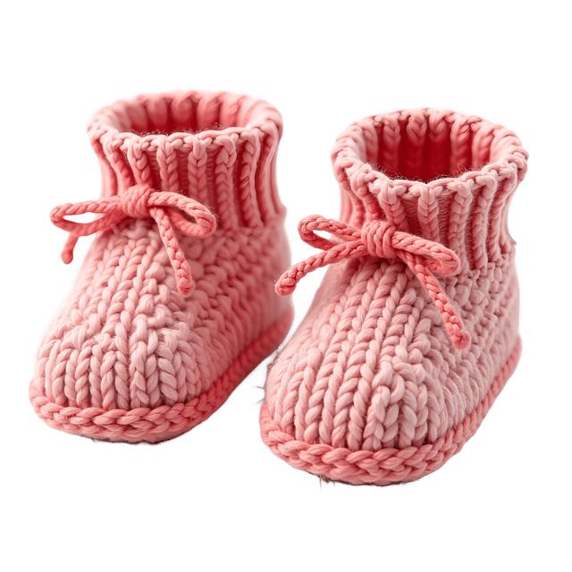 Free transparent PNG: Knit Baby Booties PNG Download  Cute Handmade婴儿袜 PNG下载 - 可爱的手工编织婴儿短靴透明背景图片适合装饰贴纸和手工艺品