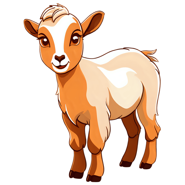 Free transparent PNG: Baby Goat Cute Cartoon Illustration Transparent Background PNG