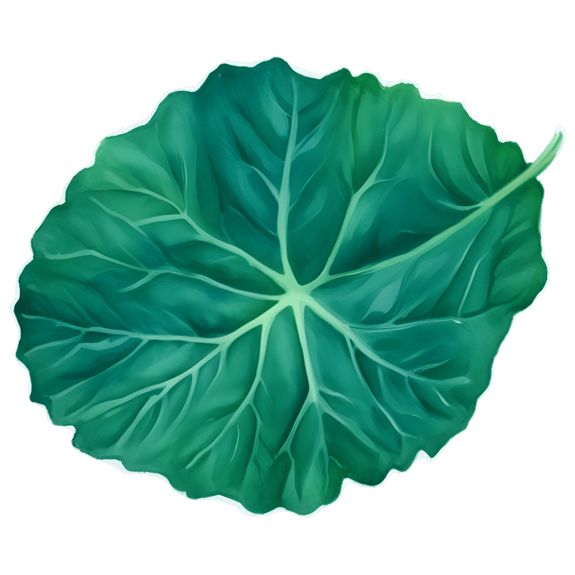 Free transparent PNG: Collard Leaf Transparent PNG for Design and Visual Projects
