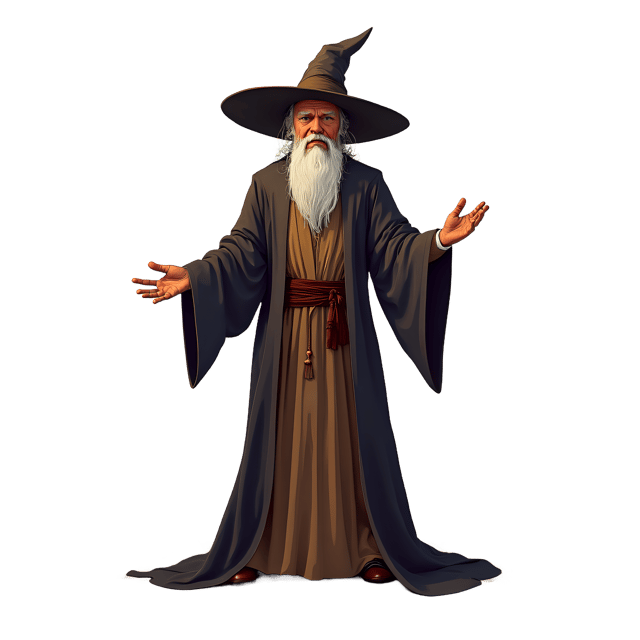 Free transparent PNG: Wizard in Robe  Magic Clipart, free downloadable png