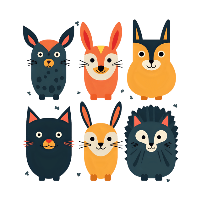 Free transparent PNG: Symmetrical Animal PNG Clipart with Transparent Background