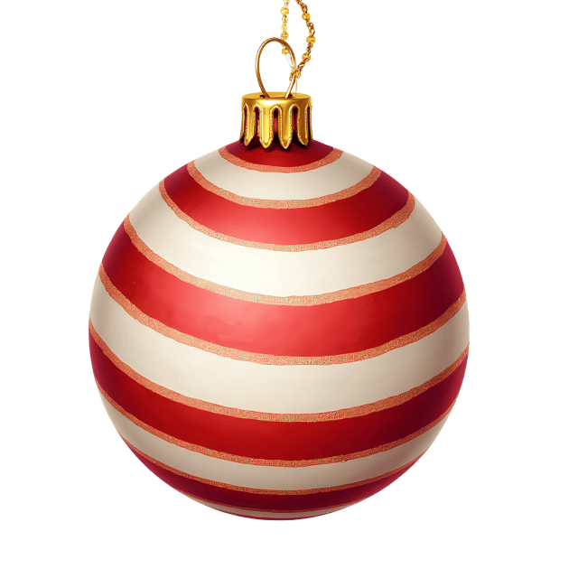 Free transparent PNG: Striped Holiday Ornament  Shimmer Bands Decoration, free png download