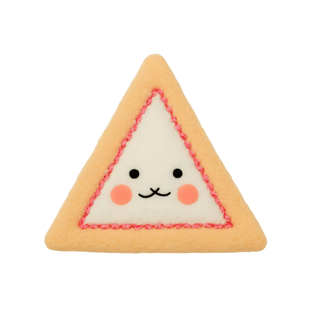 Free transparent PNG: Soft Pastel Triangle with Cheerful Embroidery Face PNG