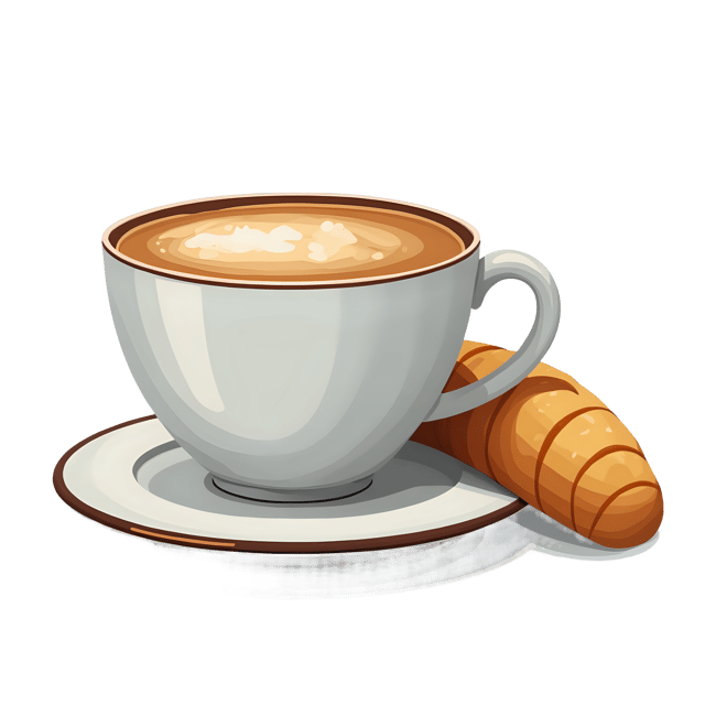 Free transparent PNG: Cappuccino Cup with Biscotti  Food Clipart, free transparent png download
