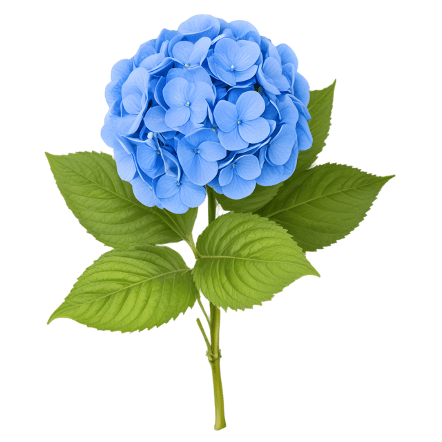 Free transparent PNG: Hydrangea Flower PNG with Transparent Background for Botanical Art and Design