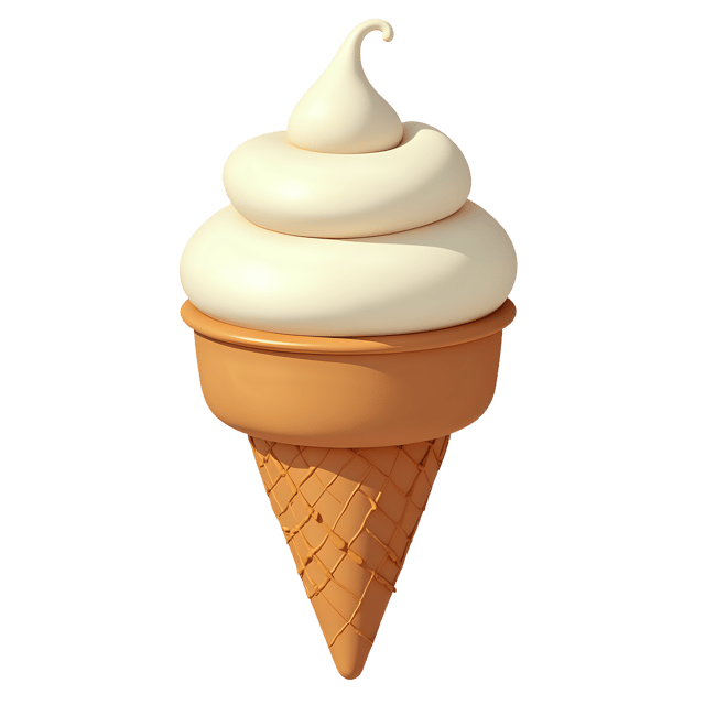 Free transparent PNG: Sugar Cone with Whipped Cream Swirl  Dessert Clipart, free downloadable png