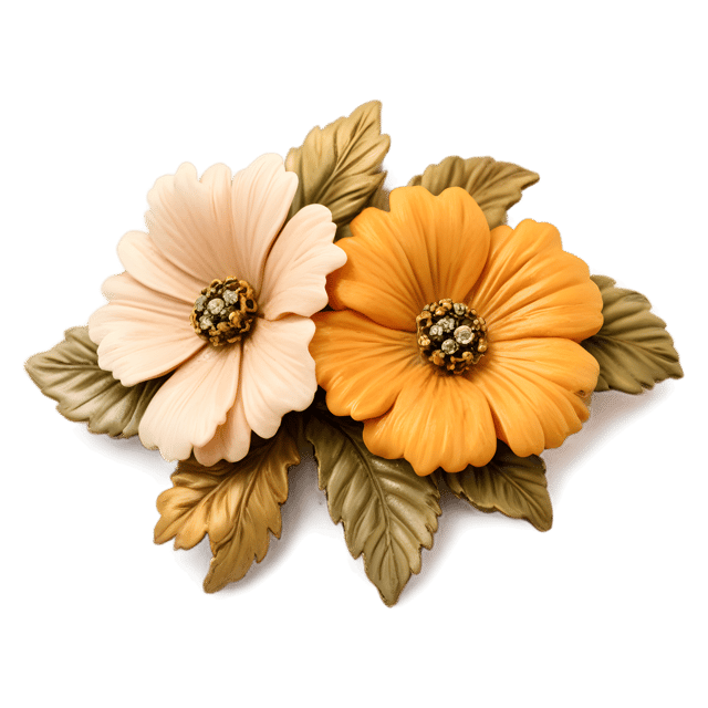 Free transparent PNG: Floral Brooch Transparent PNG Design for Jewelry and Crafts