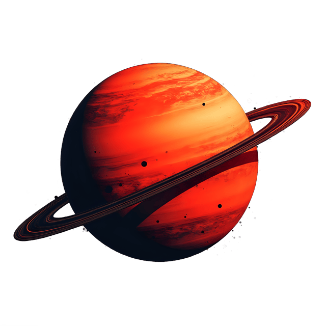 Free transparent PNG: Fiery Red Planet Near Dust Belt  Space Clipart, free downloadable png