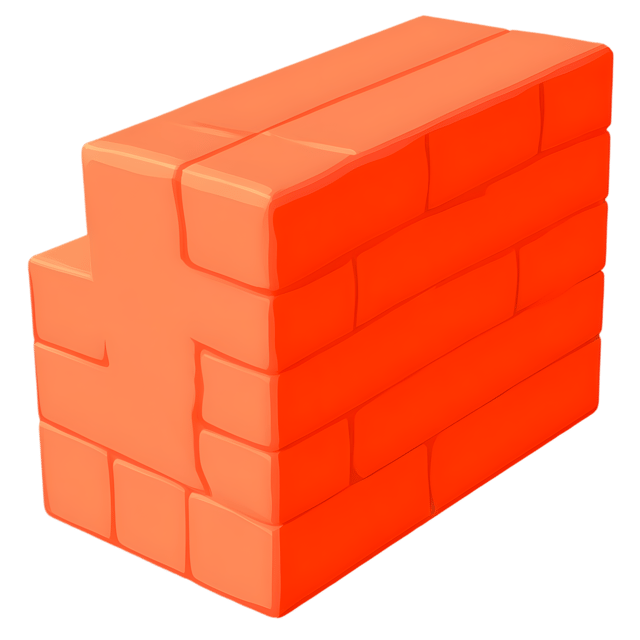 Free transparent PNG: Solid Brick Structure PNG with Transparent Background for Design Projects