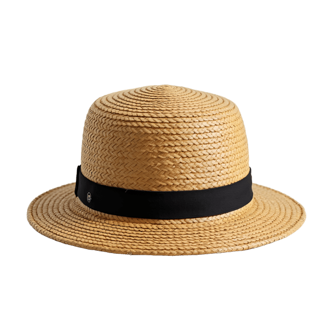 Free transparent PNG: Woven Straw Bucket Hat PNG with Transparent Background for Fashionable and Eco-friendly Headwear