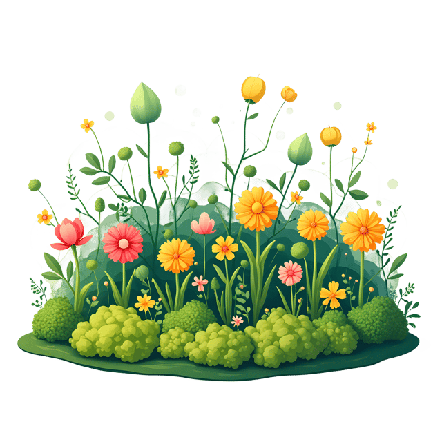 Free transparent PNG: Layered Garden Mix  Faded Edges Clipart, free download png