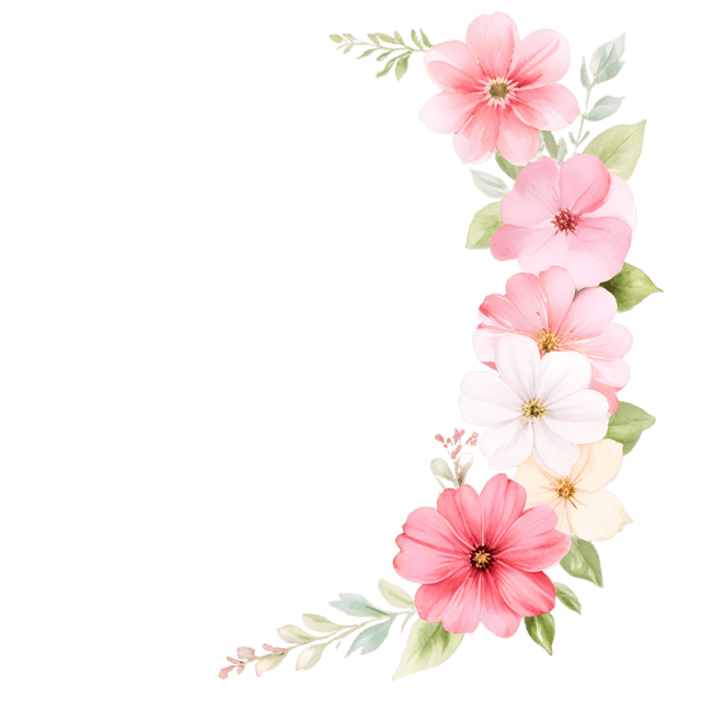 Free transparent PNG: Flowery Stationery with Transparent Background PNG Design
