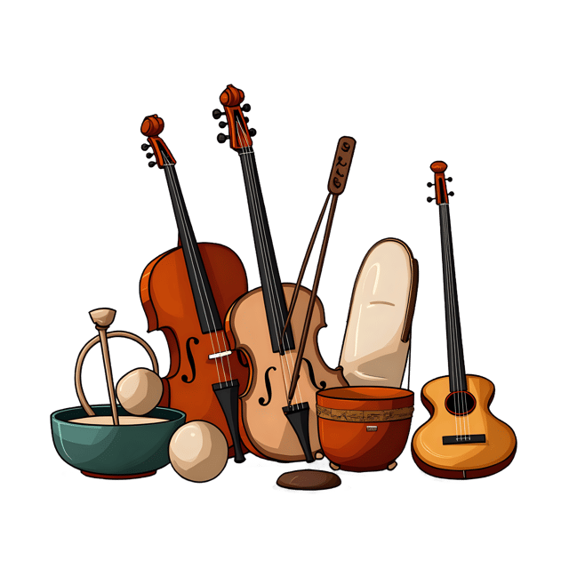 Free transparent PNG: Vintage Still Life with Musical Instruments  Classic Clipart, free downloadable png