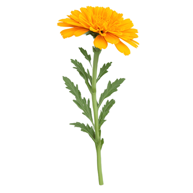 Free transparent PNG: Marigold Flower PNG with Transparent Background for Botanical Art and Design