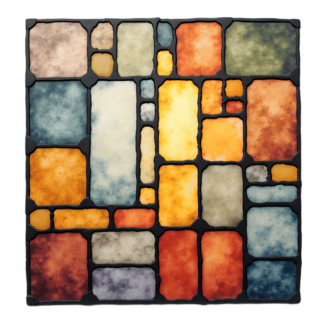 Free transparent PNG: Stained Glass Tesserae PNG  Perfect for Art Projects, Decor  Crafting