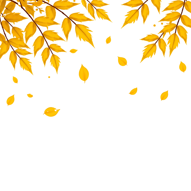 Free transparent PNG: Golden Yellow Leaves Watercolor Illustration for Cozy and Whimsical Art