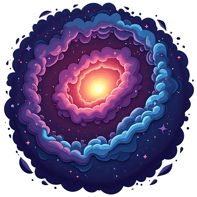 Free transparent PNG: Colorful Nebula Swirl  Space Theme PNG, free download clipart