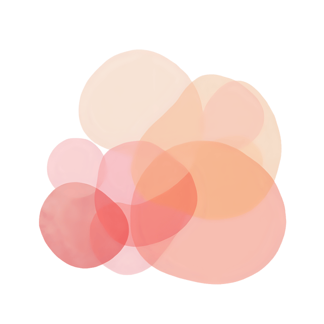 Free transparent PNG: Pastel Pink and Peach Layered Abstracts with Transparent Background