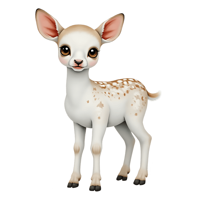 Free transparent PNG: White Deer Fawn PNG with Transparent Background for Wildlife and Nature Imagery