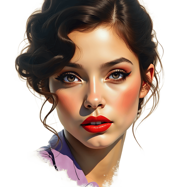 Free transparent PNG: Painterly Face Portrait PNG Clipart  Ideal for Artistic Projects  Decor