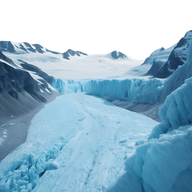 Free transparent PNG: Glacier Landscape Transparent PNG Background for Nature Imagery