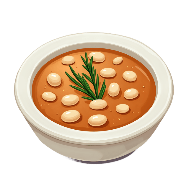 Free transparent PNG: White Bean Soup with Rosemary Sprig  Free PNG Download