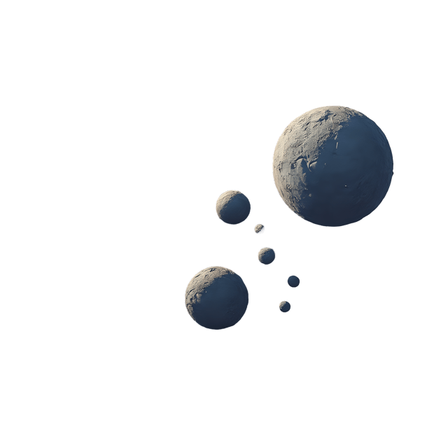 Free transparent PNG: Floating Asteroid Belt Behind Nebula  Space Clipart, free downloadable png