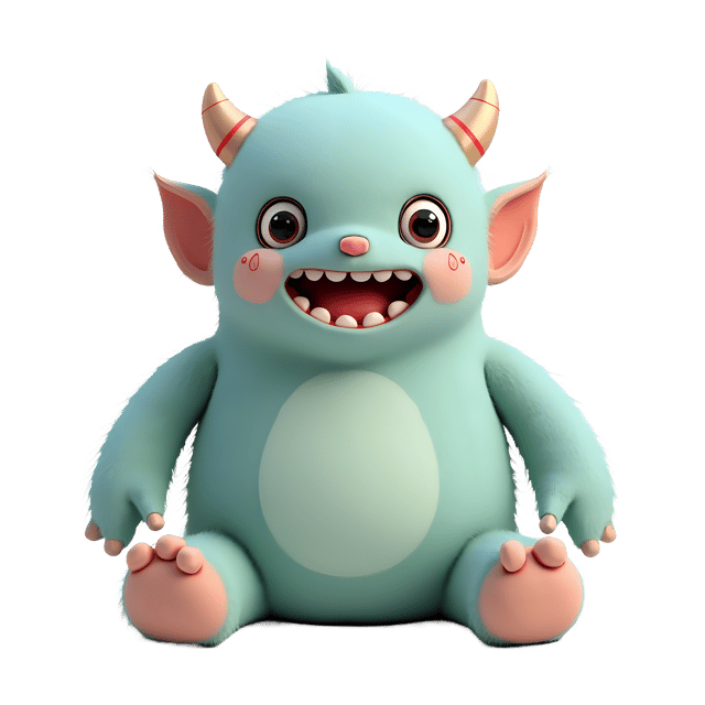 Free transparent PNG: Gentle Monster Doll PNG with Transparent Background for Cuddly Nursery and Craft Uses
