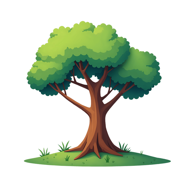 Free transparent PNG: Windy Tree Cameo  Nature Scene Clipart, free downloadable png