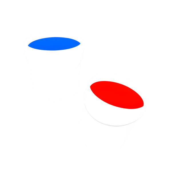 Free transparent PNG: Colorful Paint Bucket PNG with Transparent Background for Art and Craft Projects