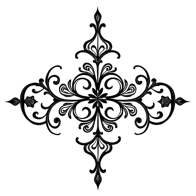 Free transparent PNG: Art Nouveau Wrought Iron Element PNG Clipart  Perfect for Decor and Design Projects