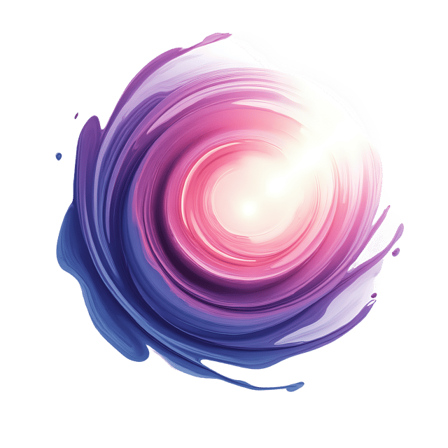 Free transparent PNG: Swirling Paint Pattern  Artistic Halo Design, free downloadable png