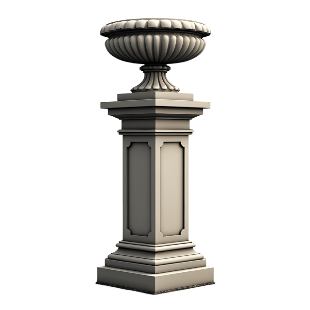 Free transparent PNG: Stone Pedestal Urn  Cemetery Clipart, free transparent png download