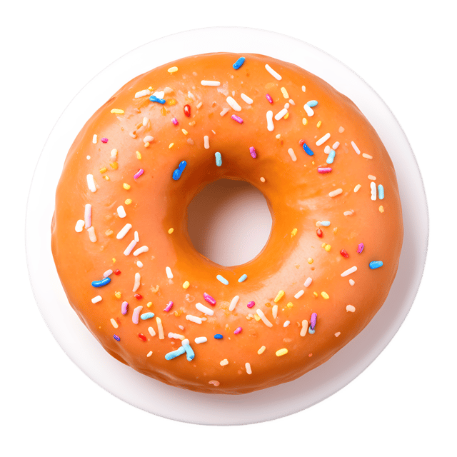 Free transparent PNG: Colorful Sprinkled Donut PNG with Transparent Background for Sweet Treats and Bakery Imagery