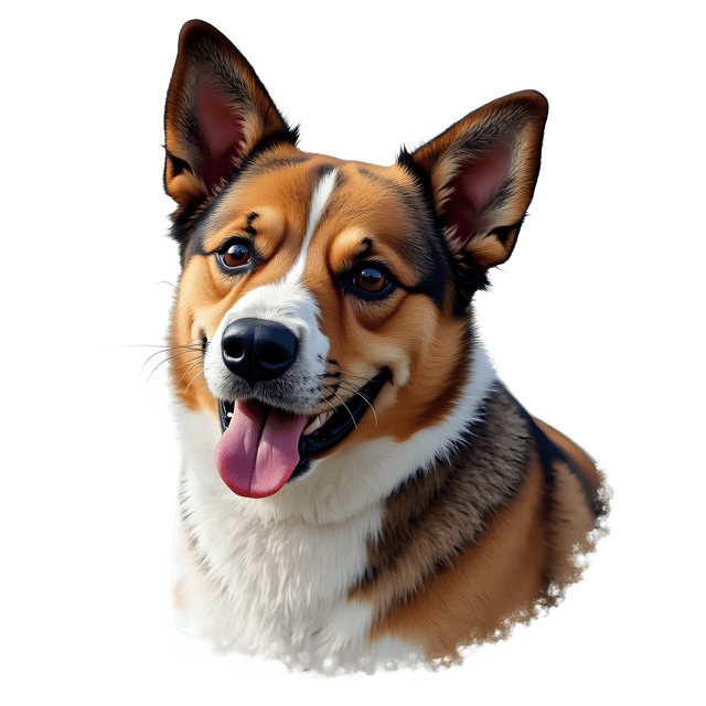 Free transparent PNG: Dog Portrait PNG  Realistic Pet Art for Prints  Digital Projects