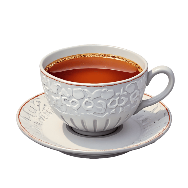 Free transparent PNG: Embossed Tea Cup PNG Download  Elegant Kitchenware for Crafts  Decor