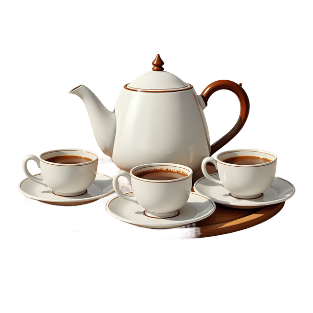 Free transparent PNG: Tea Set PNG Clipart  Ideal for Beverage Design  Ceremonial Use
