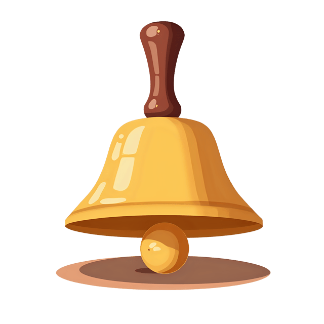 Free transparent PNG: Hand Bell  Elegant Clipart, free download png