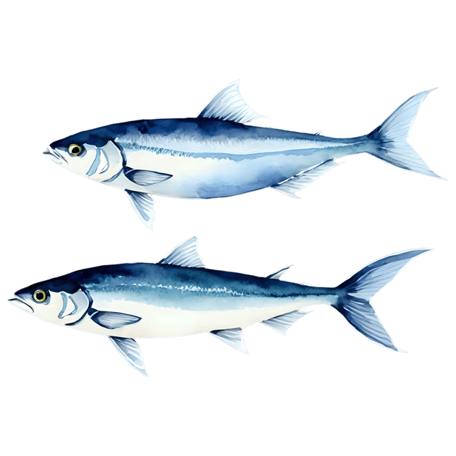 Free transparent PNG: Bluefish Watercolor Illustration – Transparent PNG for Designers & Artists