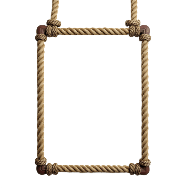 Free transparent PNG: Hanging Rope Frame PNG Clipart  Ideal for Decorative Projects  Crafts