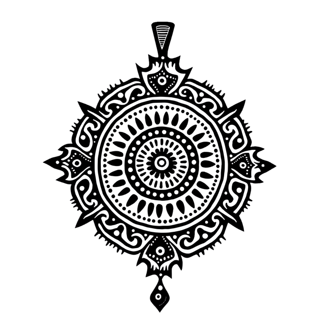 Free transparent PNG: Boho Tribal Pendant  Artistic Jewelry Design, free downloadable png
